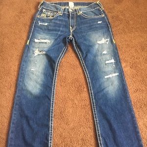 double stitched true religion jeans